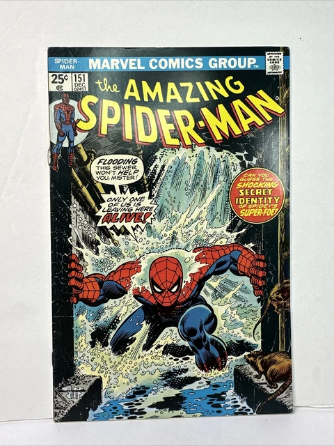 The Amazing Spider-Man #151 Iconic John Romita Cover 1975 Marvel Comics VF 8.0