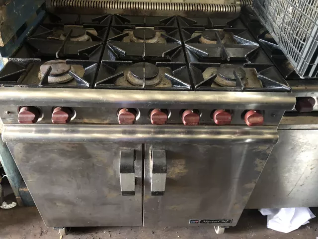 commercial 6 burner gas cooker oven