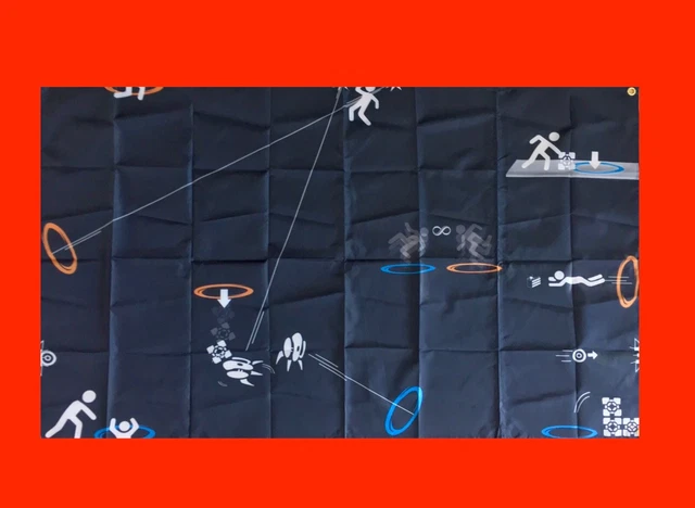 LARGE Portal Aperture Laboratories Video Game Banner Flag Poster