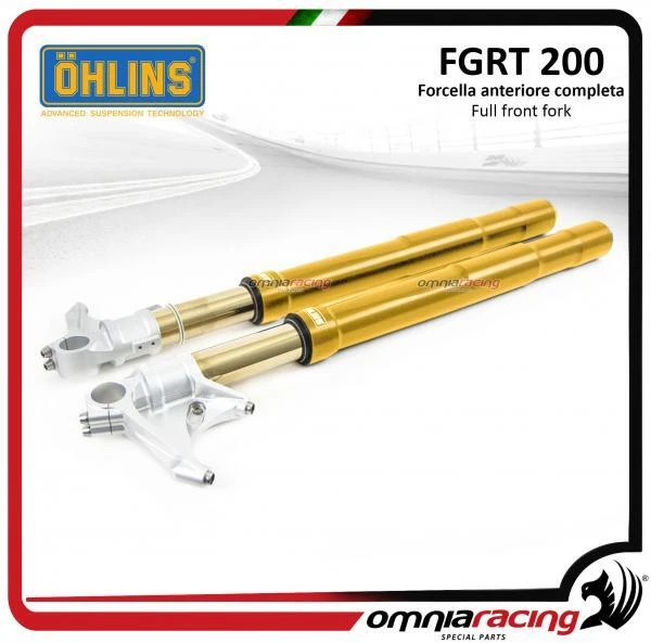 Fork FGRT200 Ohlins+cartridges 30mm gold sheaths Ducati 848 (fork showa) 08/12
