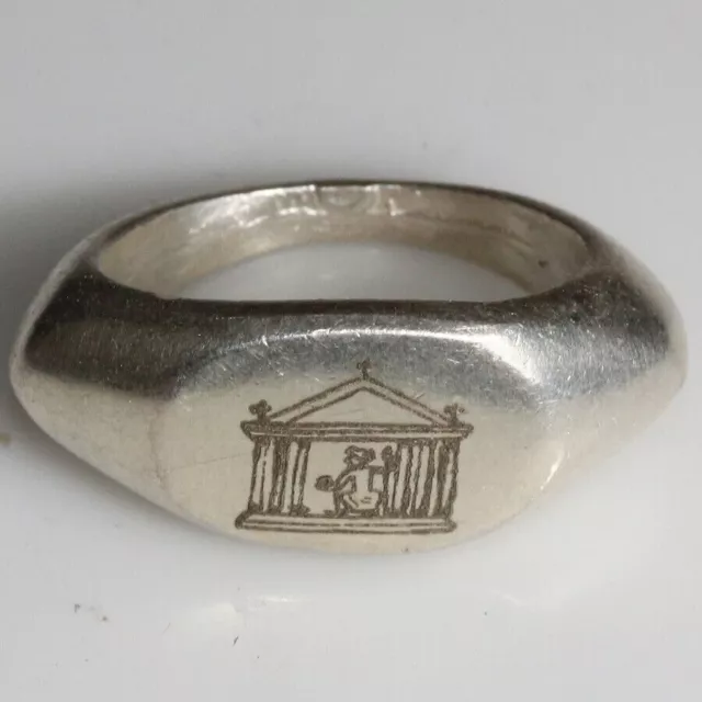 A Perfect Ancient Style Roman Solid Silver Ring