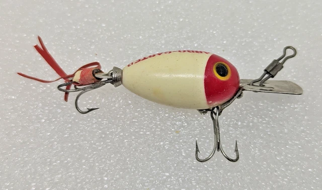 Leurre De Pêche Vintage Fred Arbogast - Bois Articulé - Pêche En Eau Douce