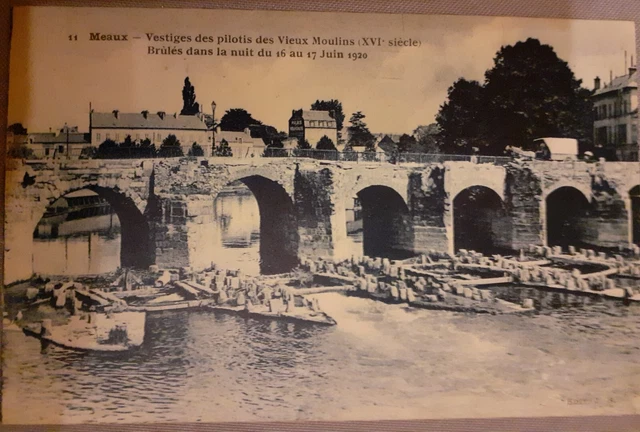 CPA(Seine et Marne)Meaux-Vestiges des pilotis des vieux moulins