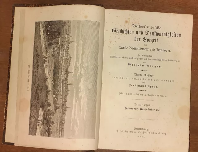 Buch 1881 Görges Geschichte Braunschweig Hannover Hansestädte