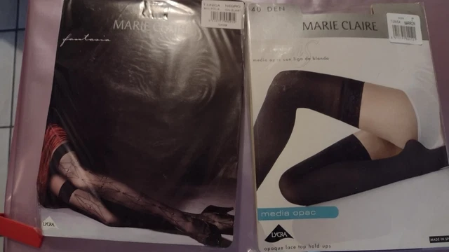 2 Paires De Bas Autofixants 2 Pairs Stockings Hold Ups
