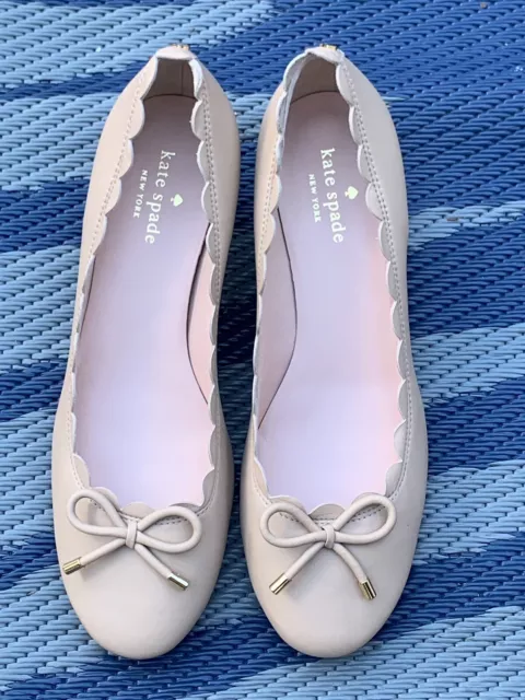 KATE SPADE YASMIN Scalloped Block Heel w Bow Pumps Women s Size 10M NIB 55.00 PicClick