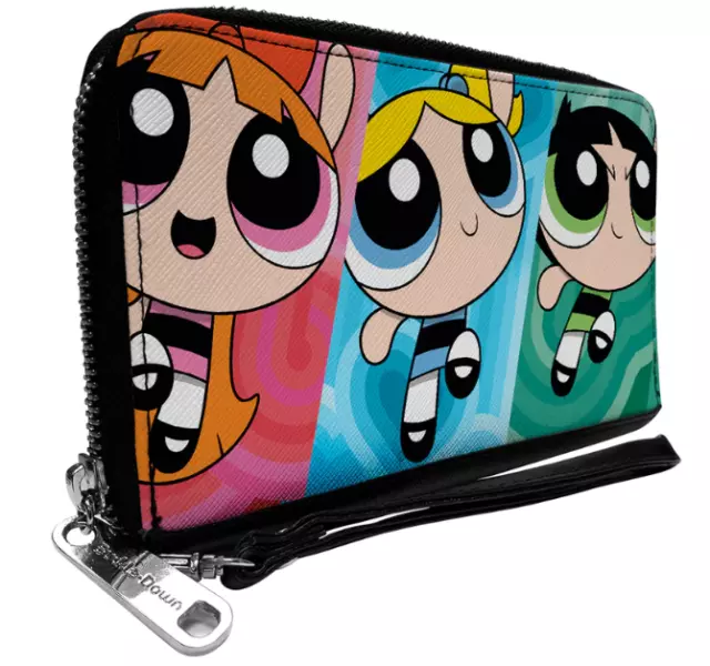 The Powerpuff Girls Action Pose Zip Around Wallet