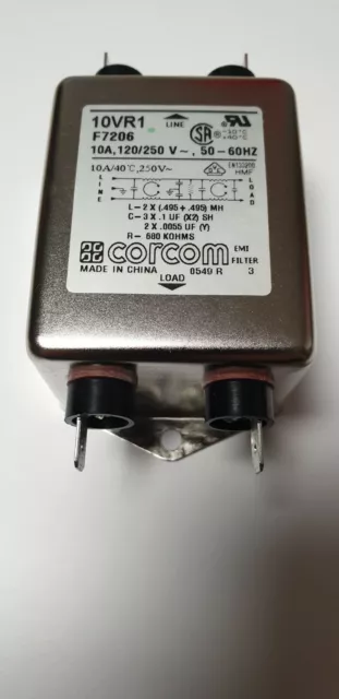 1 stück Netz Filter Corcom 10VR1 10A 120/250V 50-60HZ neu F7206