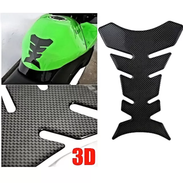 Motorrad-Tankpad-Schutz, Motorrad-Kratzer, schwarzer Carbon-Aufkleber Typ D2J ∫а