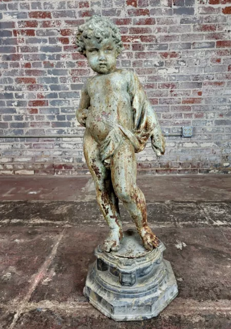 18th century Italian Putti Outdoor Iron sculpture