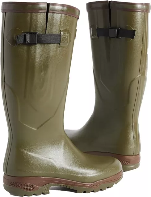 AIGLE PARCOURS 2 ISO Unisex Adults' Wellington Boots 4/37 Green Kaki ...