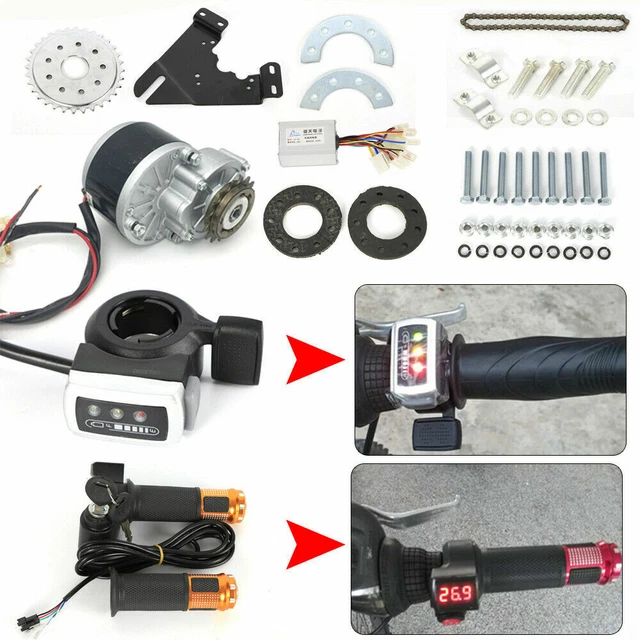 EBIKE UMBAUSATZ 36V Elektrofahrrad Heckmotor Conversion Twist Kit mit