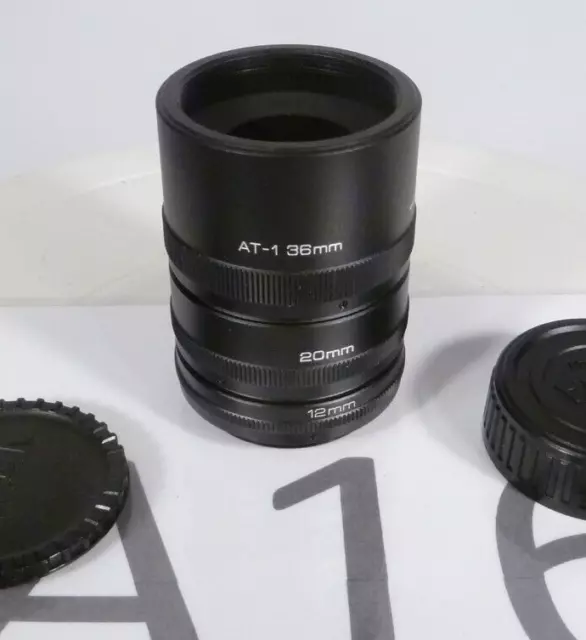 Vivitar M42 Lens Extension Tube Set  12mm, 20mm & AT-1 36mm refm
