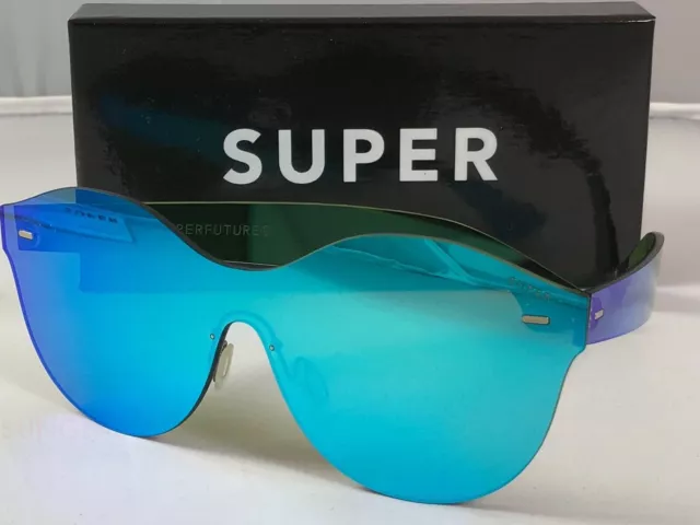 RetroSuperFuture Tuttolente Mona Azure Frame Sunglasses 7JS 54mm NIB