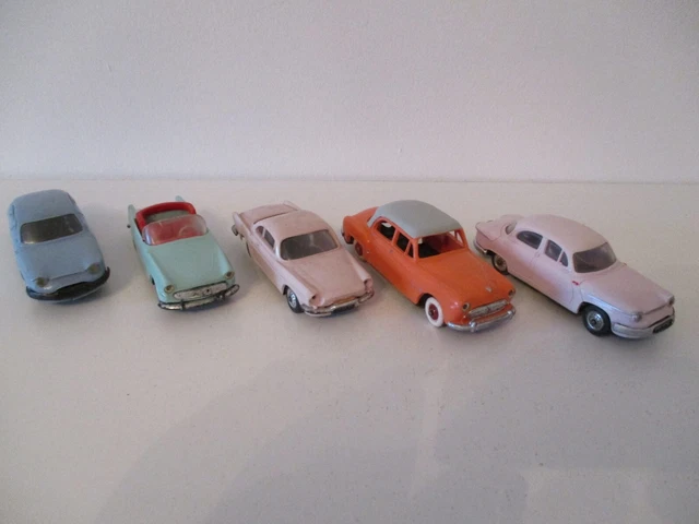 Lot De 3 Voitures Anciennes Miniatures 1:43 - Talbot Pacific, Peugeot 201, Citroën Traction - Occasion