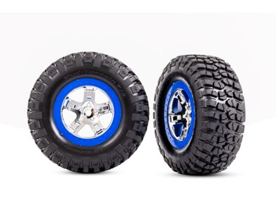 TRAXXAS BFGOODRICH km2 GOMME su cerchio cromo nero 12mm trx5878 Slash 4x4,... 