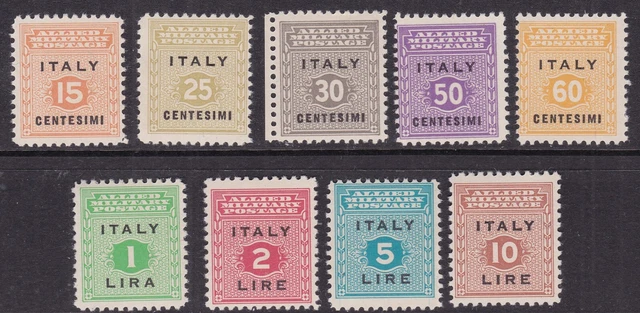 ITALY ^^^^^^^^BOB  1943  sc# IN1-9  MNH set ( Allied Military)  @@xlar591ital100