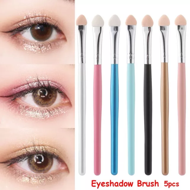 Cosmetic Portable Eyeliner  Eyeshadow Brush Eyebrow Sponge Stick Makeup Tools