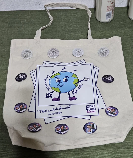 PAX WEST 2024 Exclusive Life Is Strange Farewell Party Tote Bag And