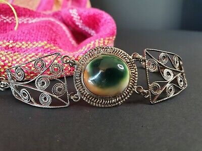 Old Tibetan Cat Eye Bracelet …beautiful collection & accent piece