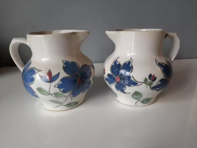 2 x Buchan Portobello Scotland Stoneware Jugs - Good Condition