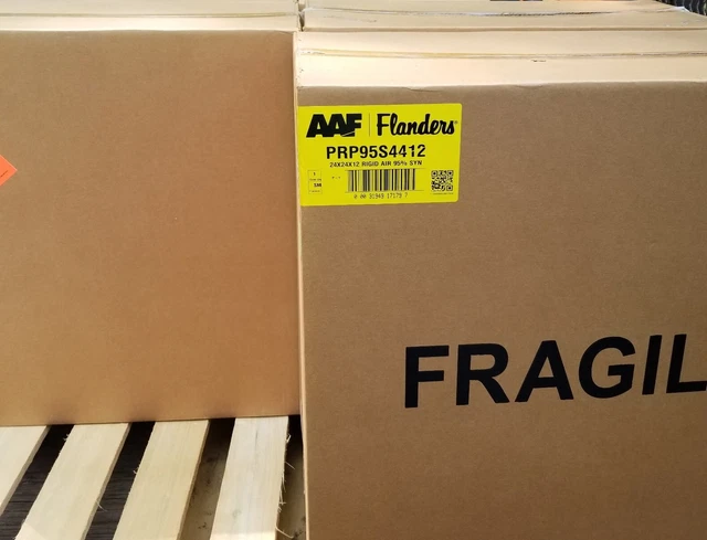 FLANDERS 24x24x12" MERV 15 HEPA 95% SYNTHETIC REGID AIR FILTER PRP95S4412