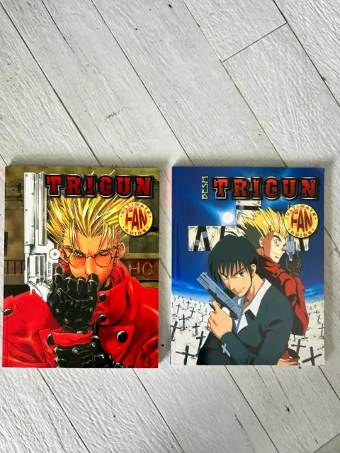 Tri-gun Ultimate Fan Guide #1 & #2 First Print Books 2002