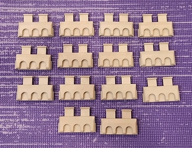 Lot De Pièces Playmobil Vintage – Château Médiéval – Chevaliers Et Accessoires