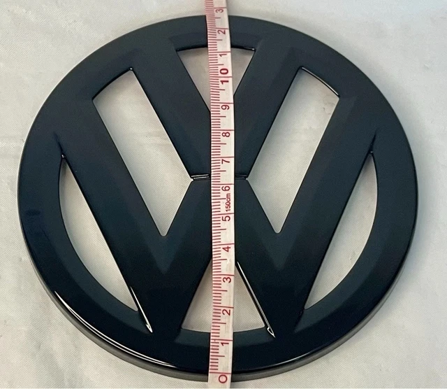 Fitting-VW Golf 5 MK5  (127mm) (NEW) Front Grille Logo Cover Glossy Black Emblem