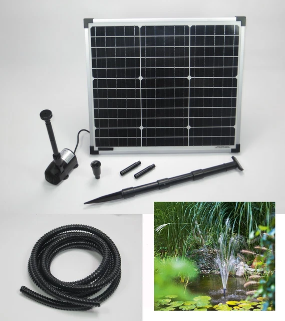 Fontaine à Pompe à Eau Solaire 10W 1000L/h, Fontaine Décorative Pour Sécuritaires De Jardin Extérieur Sans Batterie Ni Prise