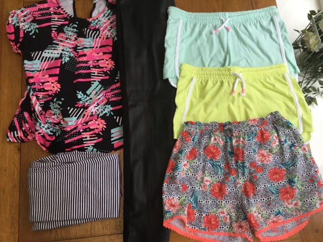 Girls shorts & legging bundle age 11-12 & 12-13 years 6x items