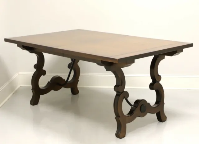 Mid 20th Century Walnut Spanish Baroque Style Trestle Dining Table