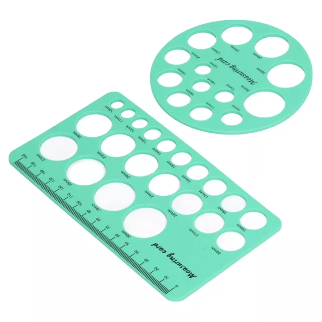 (Green)Nipple Ruler Bendable Accurate Non Stinging Flange Sizing Measurement FD5