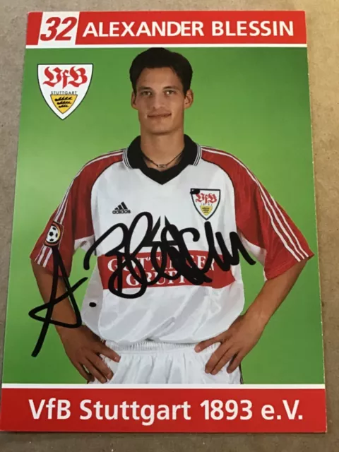 Alexander Blessin, Germany 🇩🇪 VfB Stuttgart 1998/99 hand signed