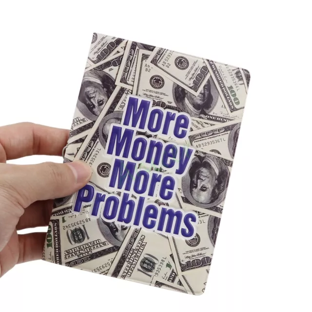 More Money More Problems Passport Holder ID Credit Card Cover Document Trip Case