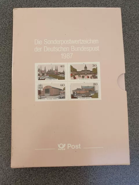 Sonderpostwertzeichen Deutsche Bundespost Jahrbuch 1987 komplett Postfrisch