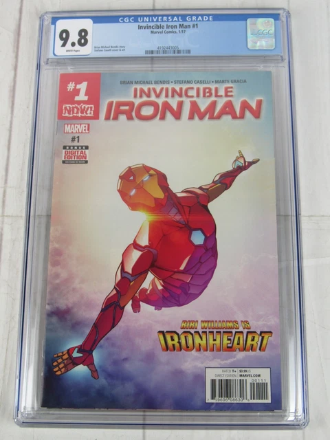 Invincible Iron Man #1 CGC 9.8 WP Jan. 2017 Marvel Comics 4192443005