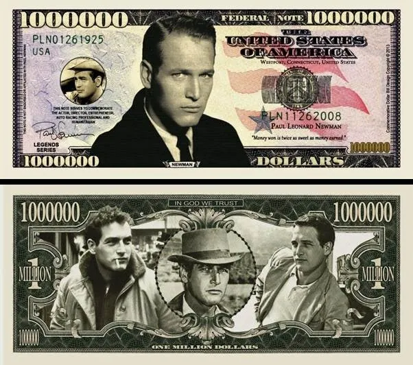 Paul Newman Million Dollar Nouveauté Monnaie