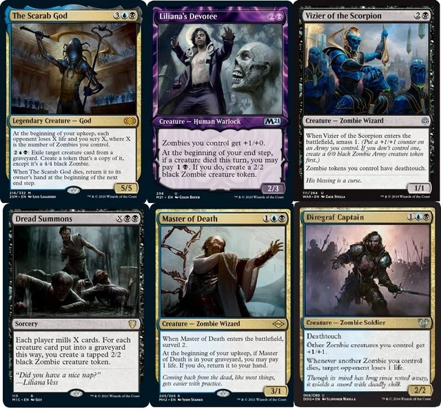 MTG COMMANDER EDH Deck The Scarab God 100 Magic Cards Custom Deck