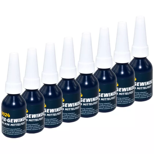 Vis de Blocage 8 x 10 ML Mannol Fil de Résistance Moyenne Visser Adhésif Hélice