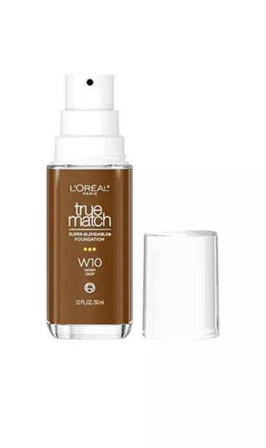Base líquida súper mezclable L'Oreal Paris True Match W10 cálida profunda