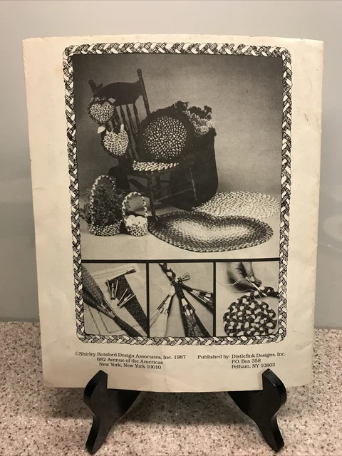 Fabric Rag Rug Braiding Basic Shirley Botsford Braid Craft Instruction Book Only 5
