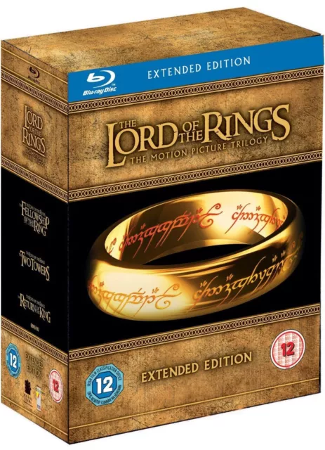 The Lord of the Rings The Motion Picture Trilogy Extended Edition Blu-ray RB New