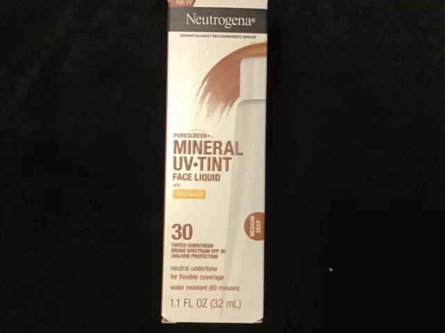 Neutrogena Purescreen+ Mineral UV Tint Face Liquid SPF30 1.1 oz Medium Deep