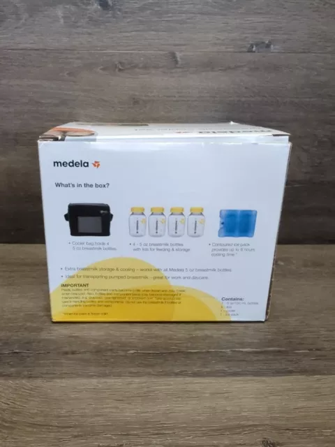 Medela Breastmilk Cooler Set Storage 4-5oz Bottles 3