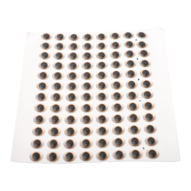 100 Yeux De Leurre Holographiques 8 Mm - Autocollants 3D Pour Appâts De Pêche - Résine Époxy Résistante