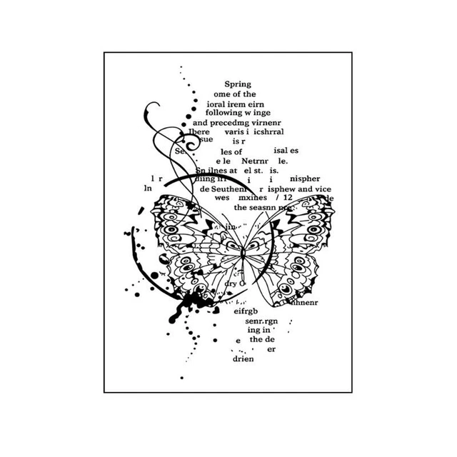 Cute for Butterfly Transparent Clear Stamps for DIY Scrapbooking/Card Making