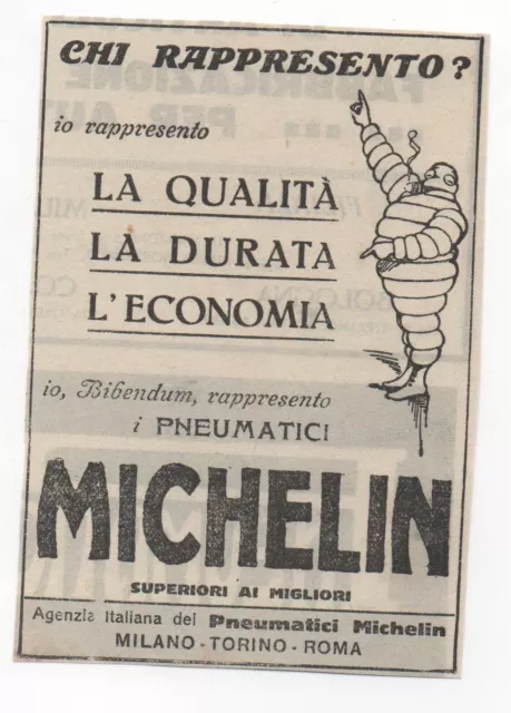 Pubblicità epoca MICHELIN AUTO PNEUMATICI advertising werbung publicitè reklame