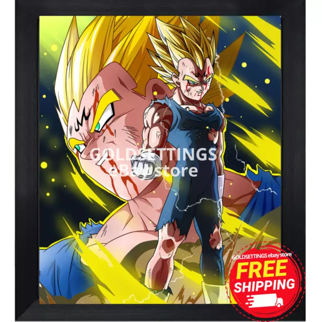 Dragon Ball Poster DBS Goku SSJ Blue Fight Pose 12inx18in Free Shipping