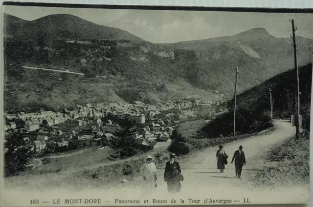 The Mount Golden 63 CPA Panorama And Road La Tour D'Auvergne Good Condition
